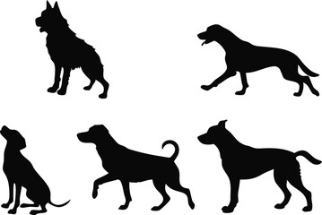 Dog Clipart Set for Pet Lovers and Designers. Cute Dog Clipart Collection for Crafts and Prints. Cartoon Dog Clipart for Kids and Projects. Dog Clipart Pack for Digital and Print Use. Playful Dog Clip