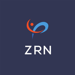 ZRN Letter Initial Logo Design Template Vector Illustration