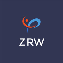 ZRW Letter Initial Logo Design Template Vector Illustration