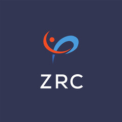 ZRC Letter Initial Logo Design Template Vector Illustration
