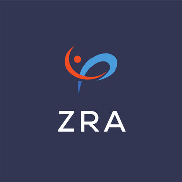 ZRA Letter Initial Logo Design Template Vector Illustration