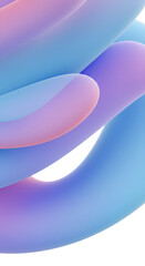 Abstract Pastel Blue and Purple Fluid Shapes Background