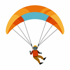 vector illustration of a parachute