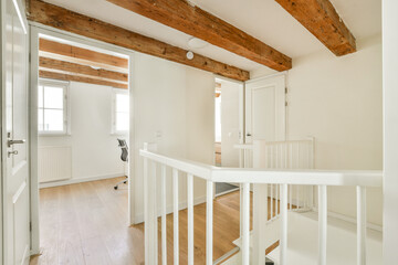 Modern Interior Design with Wooden Beams