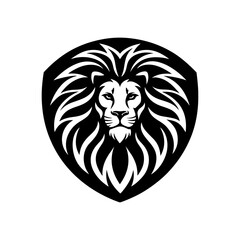 Lion logo and icon silhouette vector