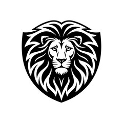Lion logo and icon silhouette vector