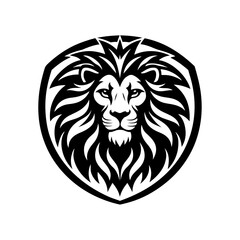 Lion logo and icon silhouette vector