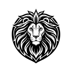 Obraz premium Lion logo and icon silhouette vector