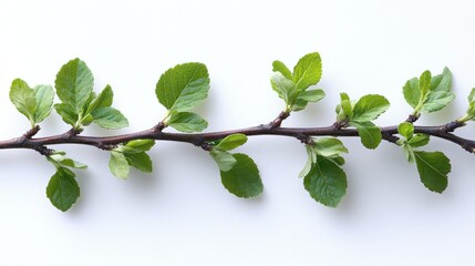 Obraz premium Spring Branch: A Delicate Display of New Life