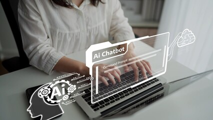 AI Virtual Assistant Artificial Intelligence Chatbot Controlled by Prompt Engineering for...