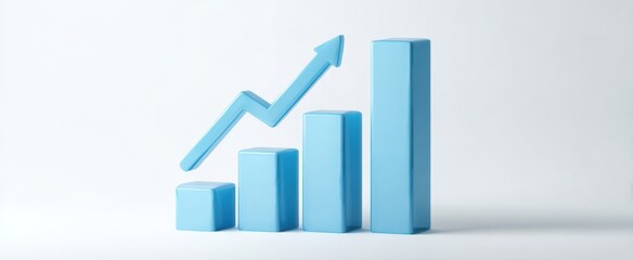 The growth graph symbolizing business success and upward trends in finance.