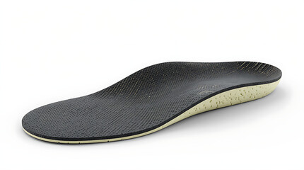 Obraz premium Foam insole with contoured shape and breathable texture on white background 