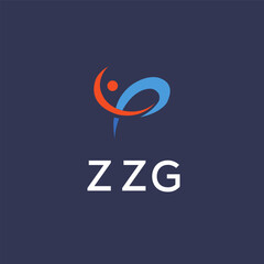 ZZG Letter Initial Logo Design Template Vector Illustration