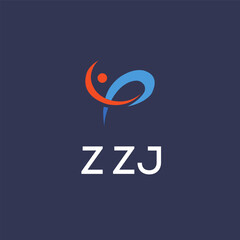 Fototapeta premium ZZJ Letter Initial Logo Design Template Vector Illustration