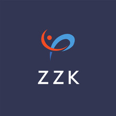 ZZK Letter Initial Logo Design Template Vector Illustration