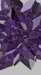 Stunning Amethyst Crystal Cluster: Luxury Gemstone Background