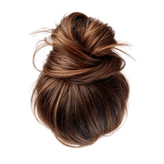 Naklejka premium Bun hair png