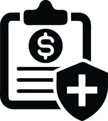 Obraz premium Medical insurance icon