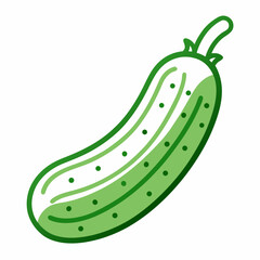 cucumber and tomato isolated