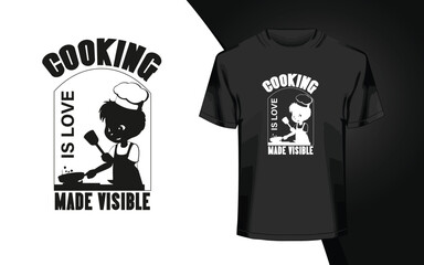 Cooking T shirt design victor file