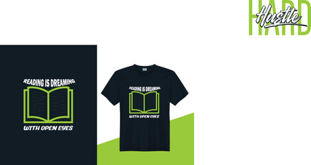 Reading T shirt design victor file print