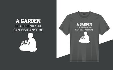 Gardening T shirt design templet file