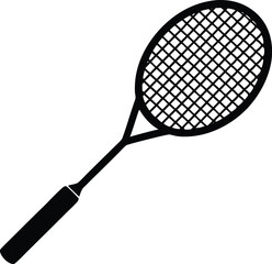 badminton bat silhouette  vector,badminton bat icon