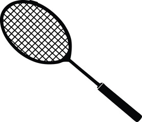 badminton bat silhouette  vector,badminton bat icon