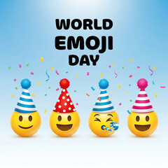 Happy world emoji day celebration emojis