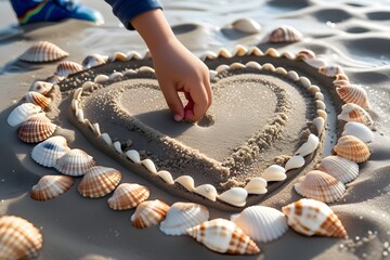 woman holding seashell on the beach