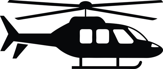 helicopter silhouette vector , copter icon,helicopter illustration
