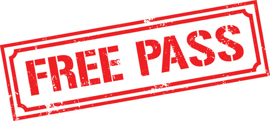Grunge stamp free pass