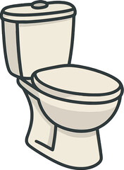 Toilet design featuring a minimalistic style in light colors suitable for modern bathrooms