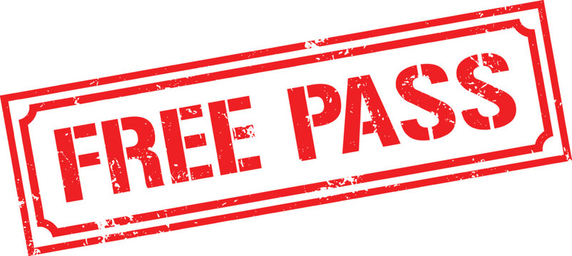 Grunge stamp free pass