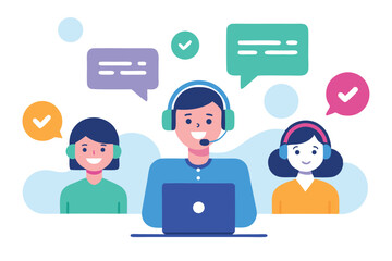 Financial Report and Investment Analysis &ndash; Flat Business Vector Scene