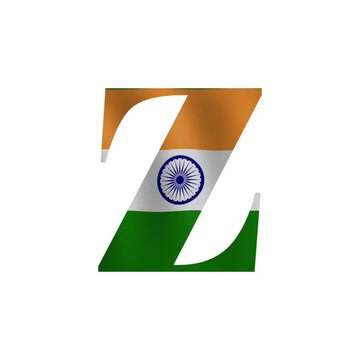 Indian Flag Z Letter Design A Creative Graphic Design Concept for 2024