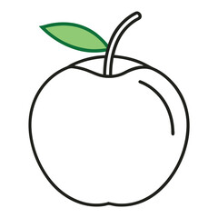 Peach Line Art