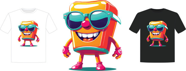 A juice box shining in summer heat t-shirt