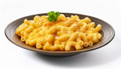 Creamy macaroni and cheese with parsley