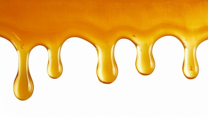 Golden syrup dripping downward
