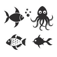 Fototapeta premium animal vector set