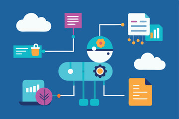 Digital Marketing and Online Business Strategy – Flat Vector Design