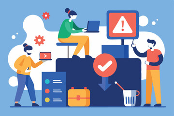 Digital Marketing and Online Business Strategy – Flat Vector Design