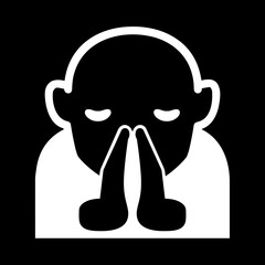 Person with Folded Hands