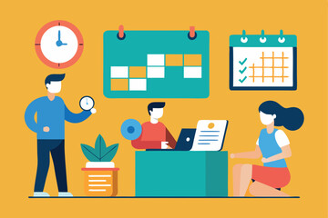 Economy, Productivity, and Business Growth Concept – Flat Vector Artwork