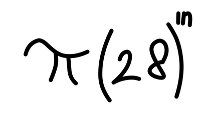 Hand Drawn scientific and mathematical calculations