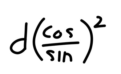 Hand Drawn scientific and mathematical calculations