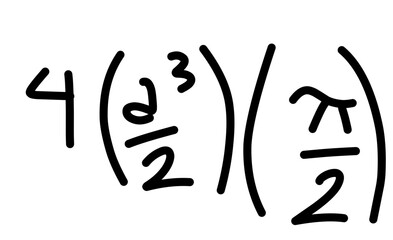 Hand Drawn scientific and mathematical calculations
