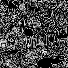 seamless pattern with birds