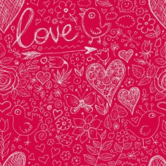 seamless pattern with hearts
